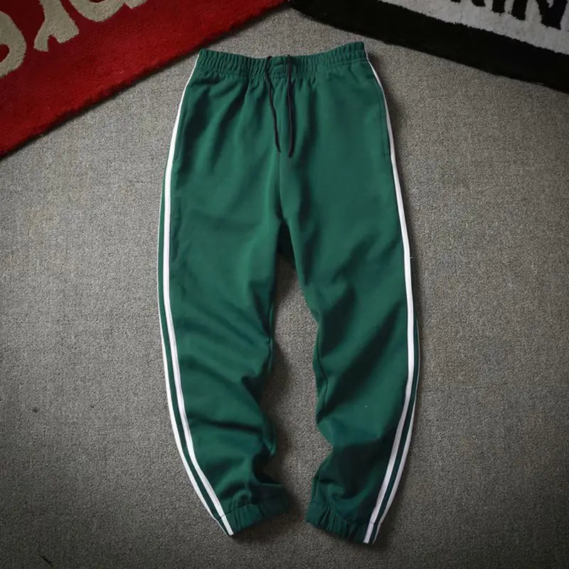 Men's Casual Color Block Striped Jogger Pants
