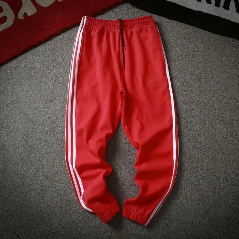 Men's Casual Color Block Striped Jogger Pants