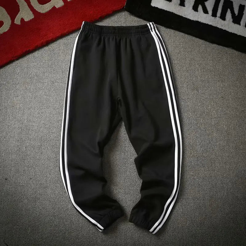 Men's Casual Color Block Striped Jogger Pants