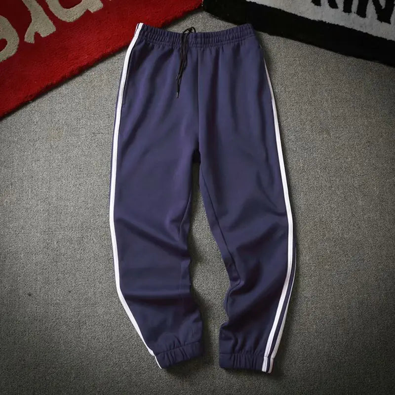 Men's Casual Color Block Striped Jogger Pants