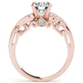 Fashion Princess Engagement Ring with Zirconia Stones