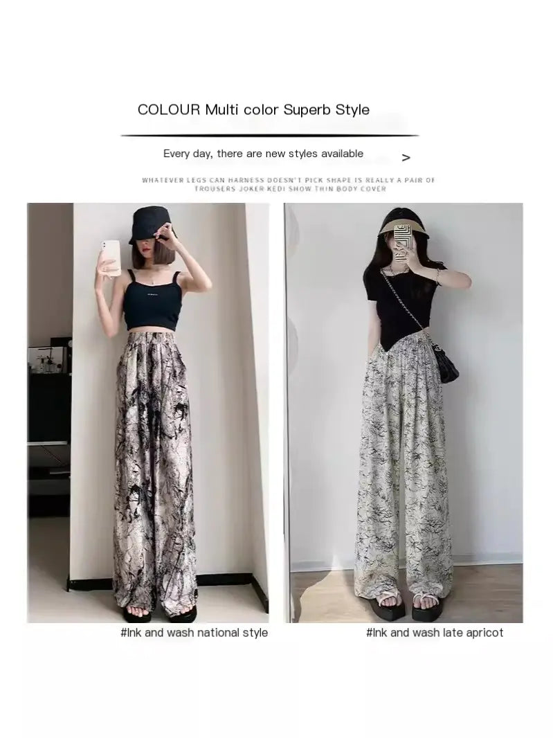 Plus Size Bohemian Wide Leg Beach Pants for Women